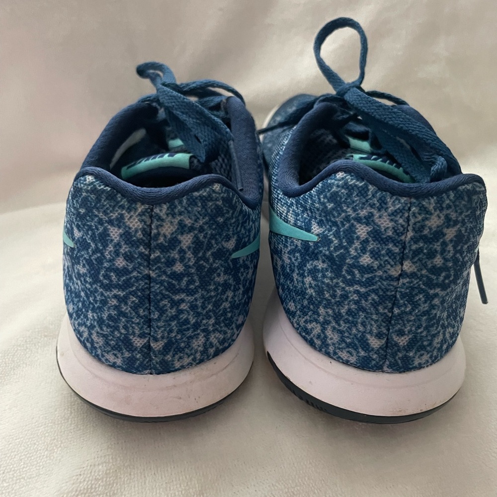 Blue‎ and Teal Speckled Print Women’s Nike Running Sneakers - Picture 5 of 9